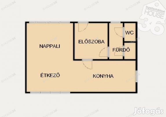 Szekszárdi 54 nm-es lakás eladó