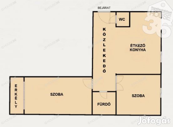 Szekszárdi eladó 59 nm-es lakás