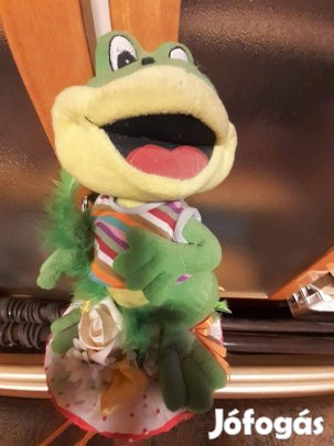 Széles szájú béka kreatívoknak pl csokorba ballagásra 25-30cm