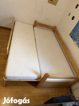Szélesíthető fenyő ágy