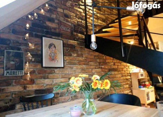 Szeletelt, vágott loft tégla szélső, külső falburkolat Orsz.Száll