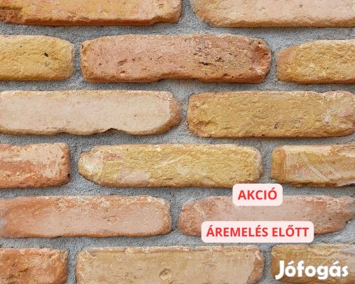 Szeletelt, vágott tégla Mediterrán Prémium rusztikus, antikolt Árcsökk