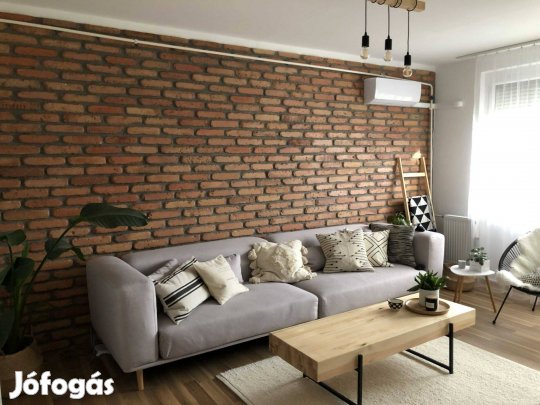 Szeletelt, vágott tégla falburkolat prémium vörös Januári Vásár!