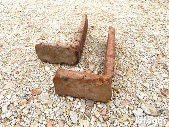 Szeletelt, vágott tégla falburkolat rusztikus szélső sarok elem 10-20%