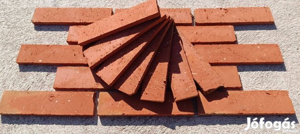 Szeletelt tégla , vágott tégla belső szelet piros