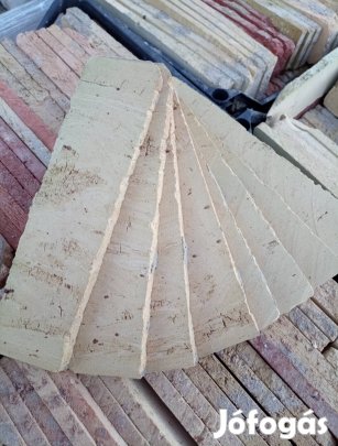 Szeletelt tégla, sárga belső szelet 1700 Ft/nm!