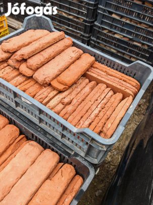 Szeletelt tégla, vágott, falburkolat prémium vörös antikolt szelet