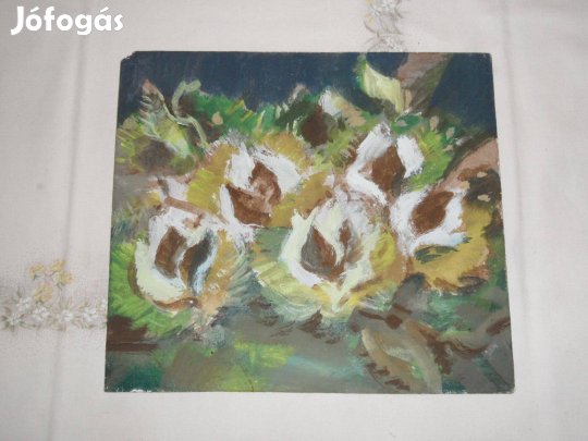 Szelídgesztenye csendélet, tanulmány, kép