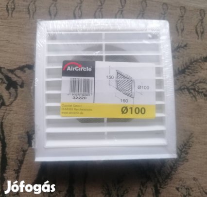 Szellőzőrács szunyoghálóval 