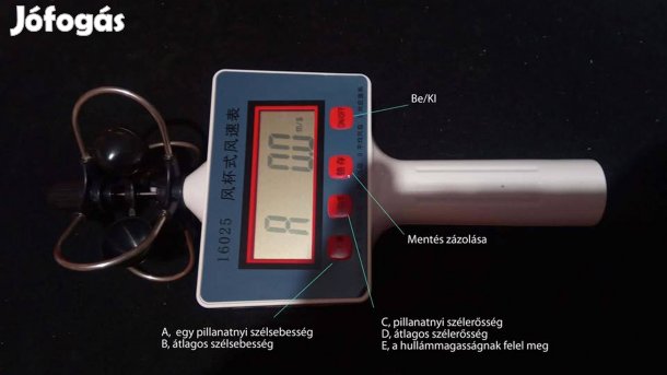 Szélsebesség mérő