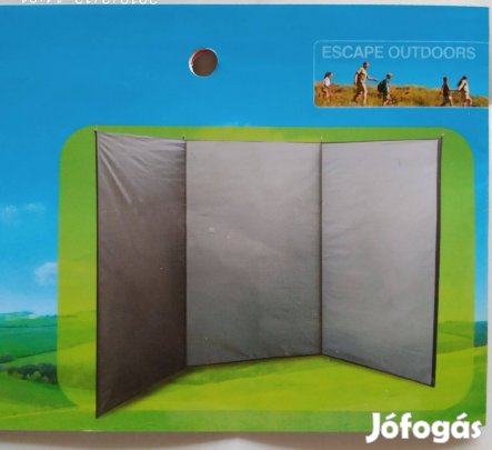 Szélvédő,belátás gátló új vízlepergető 300x160 cm PES ponyva merevítő