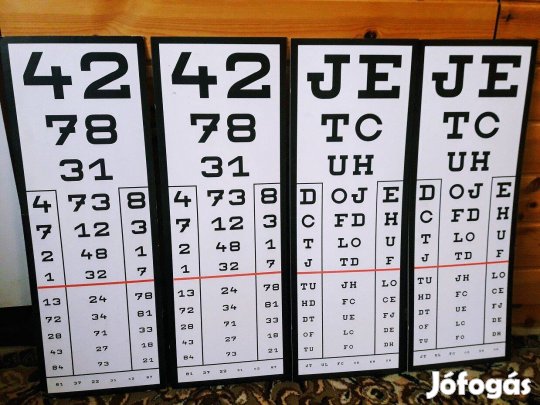 Szemészeti tábla eladó