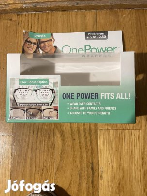 Szemüveg.Olvasó,önbeállitó fókusz, tokkal 