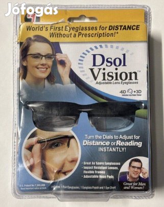 Szemüveg - állítható dioptriás . Gyári bontatlan ! 2db