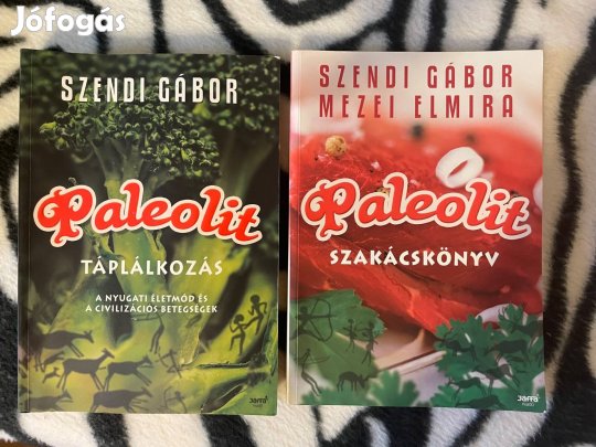 Szendi Gábor Paleolit szakácskönyv + táplálkozás