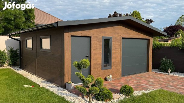 Szendvicspanel szigetelt mobilgarázs