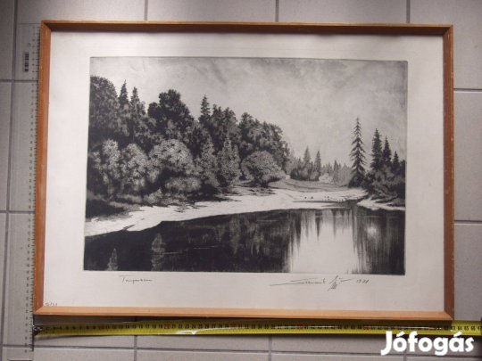 Szennik György (1923-2007): Tengerszem c. rézkarca