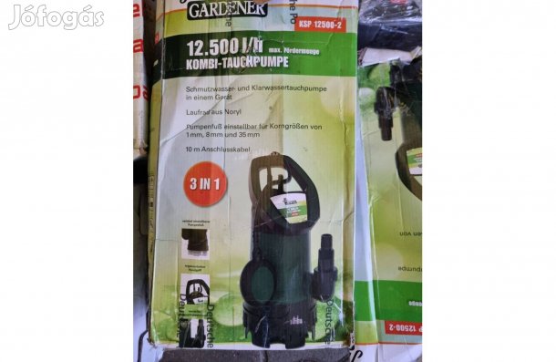 Szennyvízszivattyú 3 funkciós talppal, 750W-os merülő búvár szivattyú