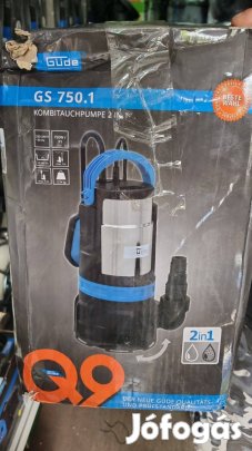 Szennyvízszivattyú úszókapcsolóval 750W teljesítménnyel, garanciával