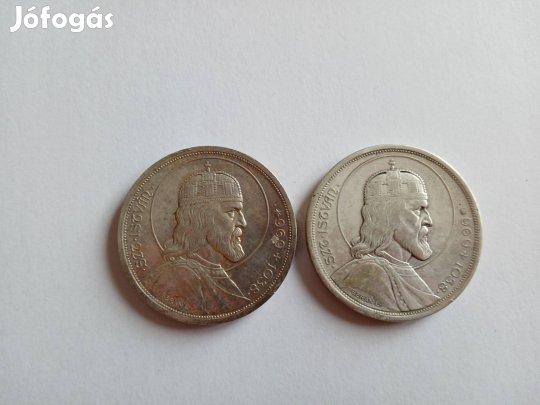 Szent István 5 pengő 1938. ezüst