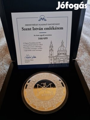 Szent István  ezüst emlékérme 155 gramm