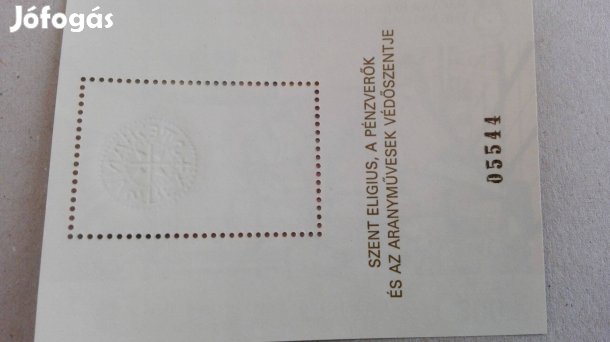 Szent István dénárja Arany nyomatos ritka hátlapi felirattal emlé