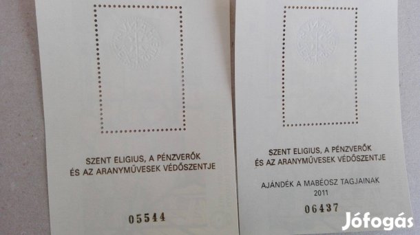 Szent István dénárja Ritka hátlapi felirattal ezüst nyomatos eml