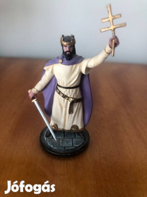 Szent István festett ólomszobor eladó
