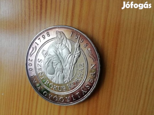 Szent Rókus Kórház Jubileumi érem 1798-1998 Ritka db kevés d