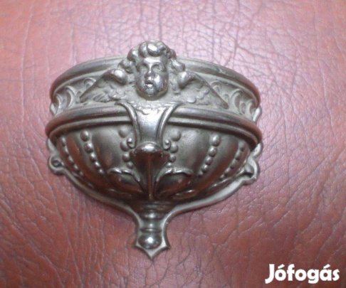 Szenteltvíz tartó antik fém kézműves