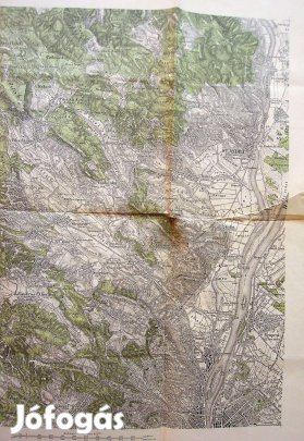 Szentendre Zsámbék Pilis régi német térkép