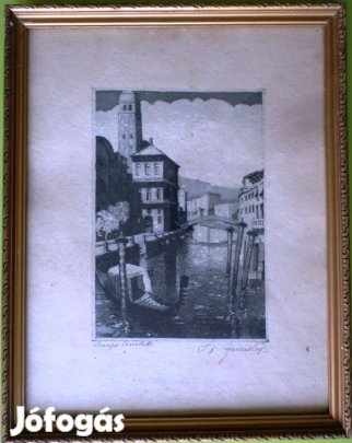 Szentgyörgyvári Gyenes Lajos: Venezia - Canaletto