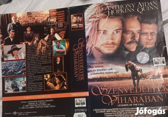 Szenvedélyek viharába - kaland vhs - Brad Pitt