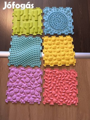Szenzoros muffik jellegű ortopéd szőnyeg. 6 elem