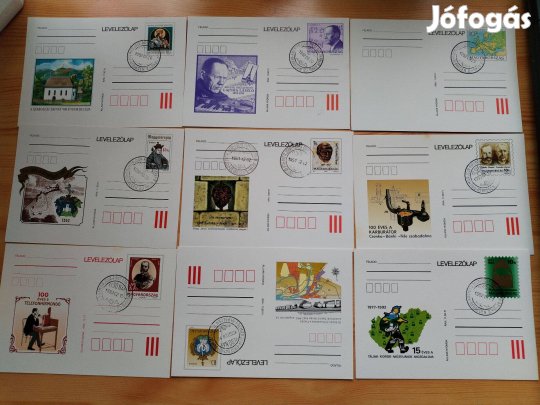 Szép Levelezőlap régi 9 db egyben