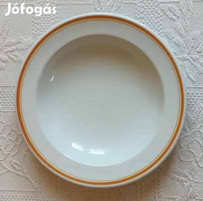 Szép Régi "Alföldi" Porcelán Menzás Leveses Tányér / Mélytányér