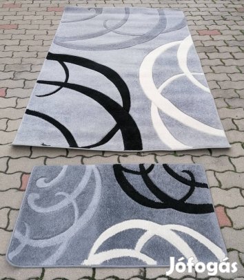 Szép Újszerű "Lares" Frizee Carving Nagy és Kis Szőnyeg Szett