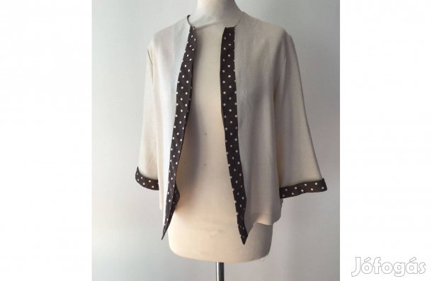 Szép, pöttyös bolero, könnyű nyári felső 38-as