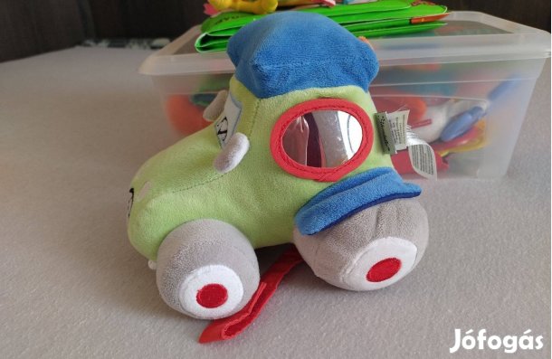 Szép, újszerű Sterntaler hangot adó játék autó plüss babajáték eladó