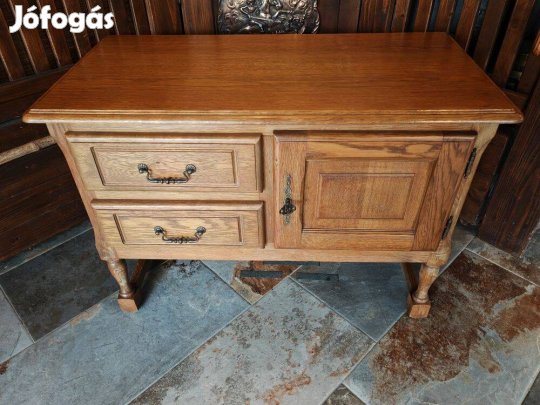 Szép állapotú tölgy komód tölgyfa tv szekrény tálaló Sződligeten eladó