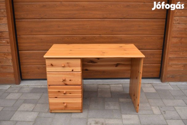 Szép állapotú tömör fenyő íróasztal