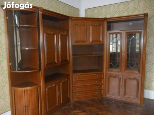 Szép állapotú vitrines szekrénysor
