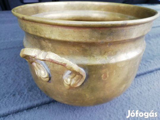 Szép formájú Antik réz kaspó szép db