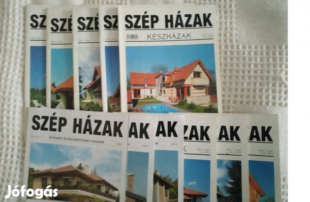 Szép házak folyóirat, magazin, újságok kitűnő állapotban eladók