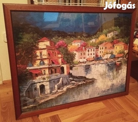 Szép kép magas minőségű keretben 87x67 cm eladó