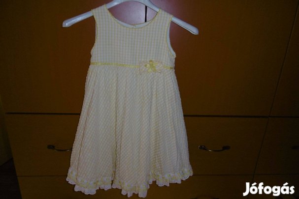 Szép kislány ruha Bambini márka 2-4 év sárga/fehér színben gyorsan kin