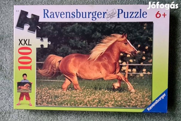 Szép márkás 6+ (gyermek XXL) 100 db-os lovas puzzle
