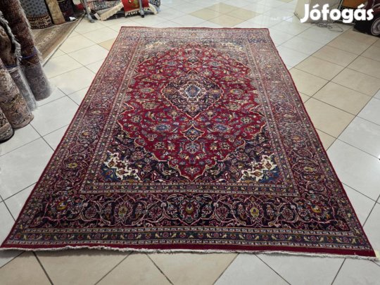 Szép mintázatú 200x310 iráni keshan kézi gyapjú perzsa szőnyeg FZ139