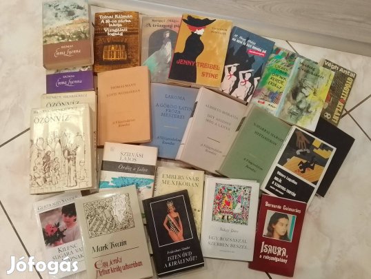 Szépirodalmi könyvek hagyatékból megkímélt állapotban eladó