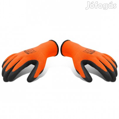 Szerelőkesztyű Csúszásmentes érdesített latex mártott kesztyű L és XL